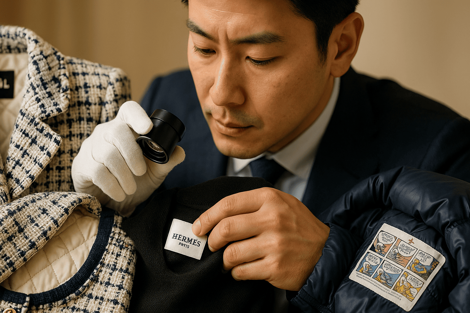 シャネル、エルメス、モンクレールなどのブランド服の査定ポイント