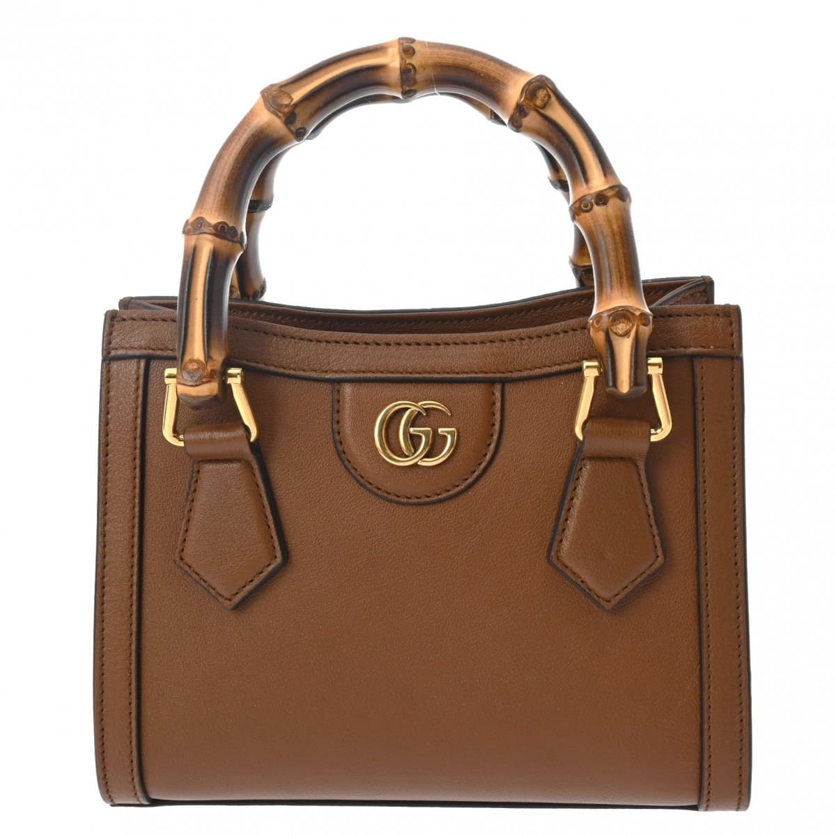 ミニトートバッグ ダイアナ 2WAY ブラウン レザー 買取実績