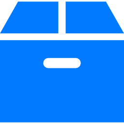 宅配便の箱とトラックのアイコン